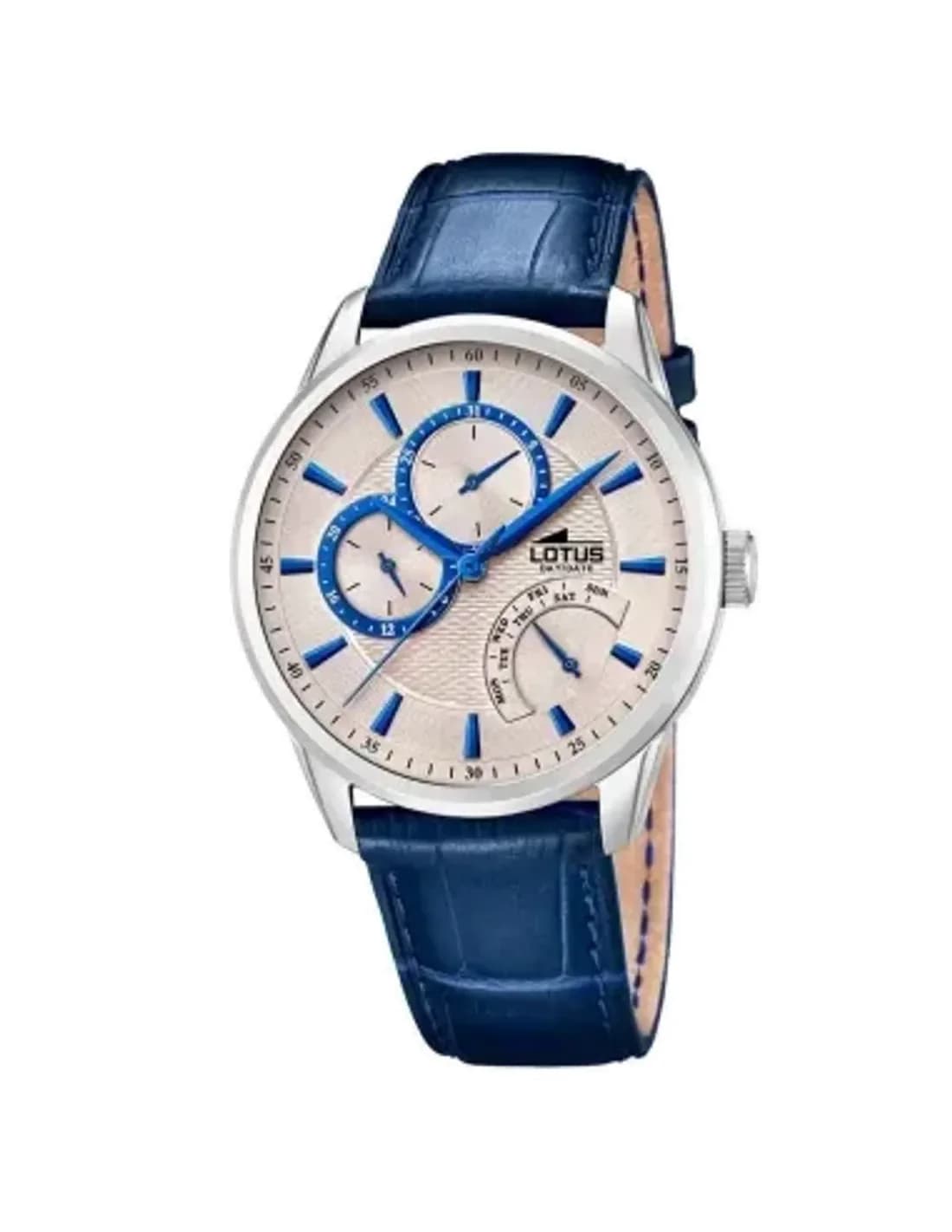 Montre Lotus L15974/6 avec Cadran Bleu et Bracelet en Acier
