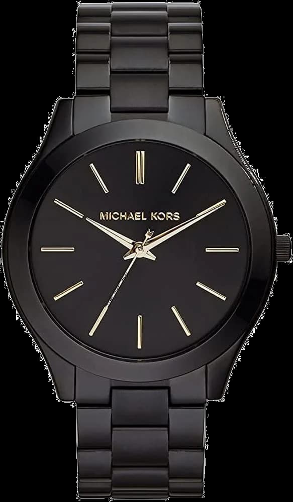Montre Michael Kors Slim Runway MK3221 Bracelet en acier noir