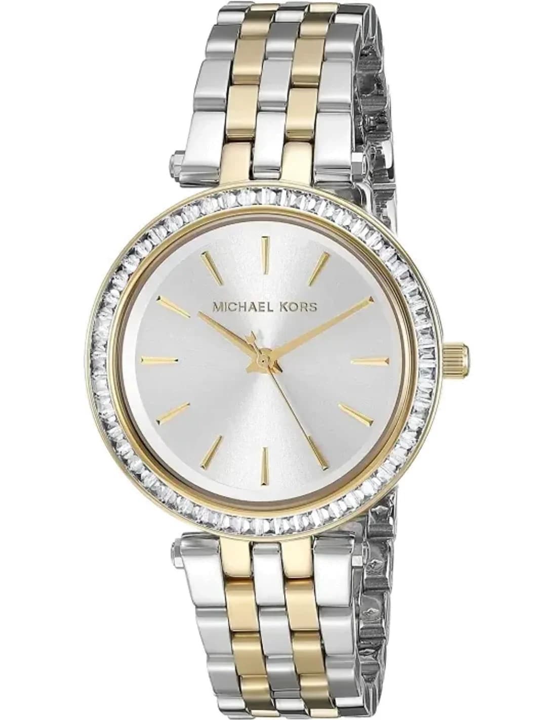 Montre Michael Kors Mini Darci MK3405 acier bi ton doré et argent