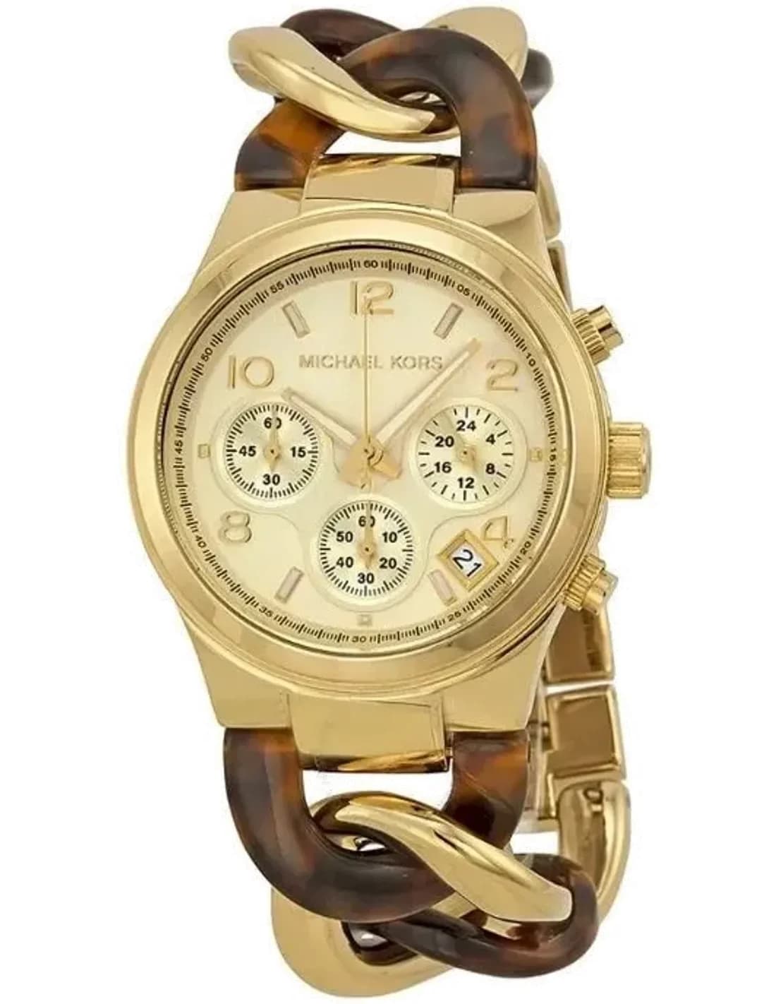 Montre Michael Kors MK4222 Runway bracelet twist écaille de tortue
