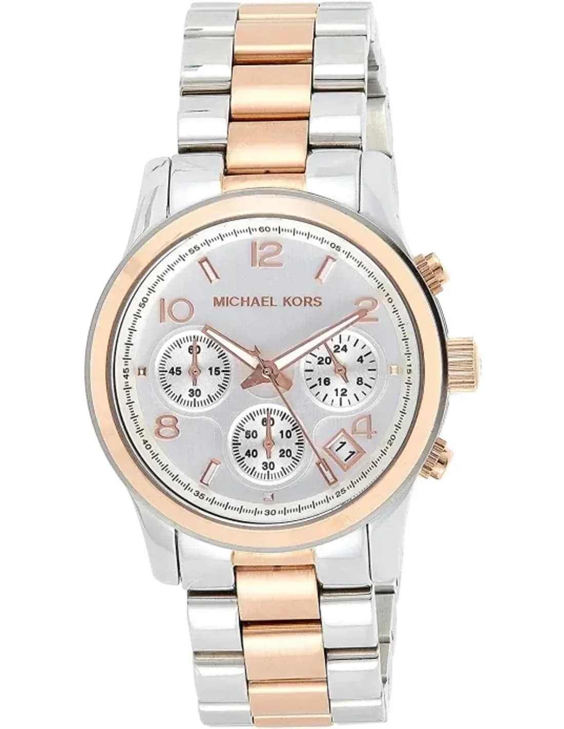 Montre Femme Michael Kors Runway MK5315 Chronomètre bicolore argent or rose