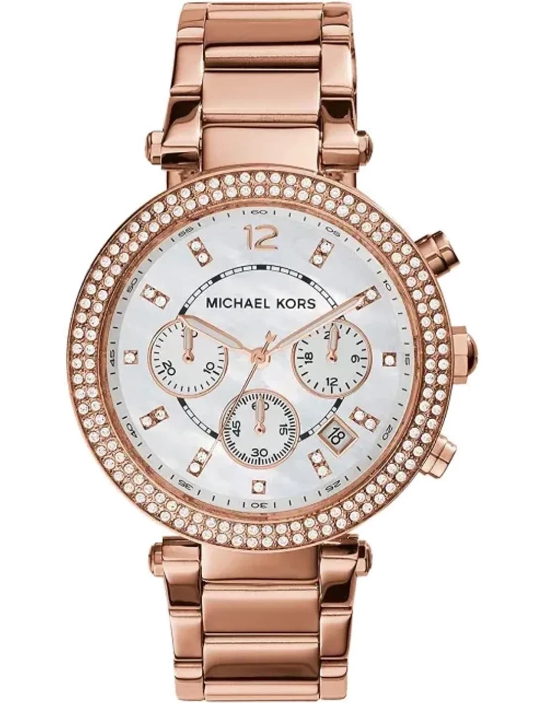 Montre Femme Michael Kors MK5491 Parker Or Rose et Cristaux