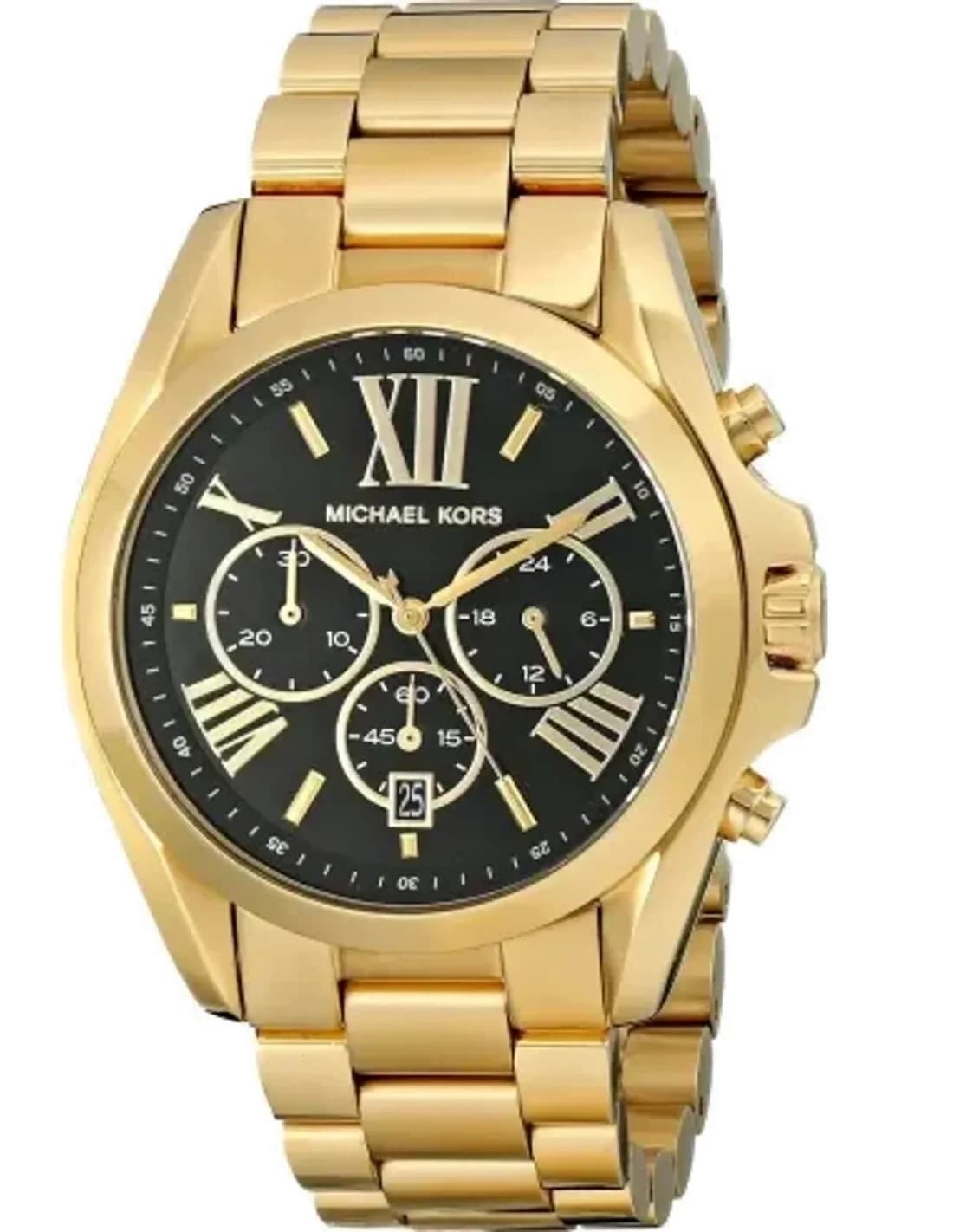 Montre Michael Kors MK5739 Bradshaw en acier doré et cadran noir