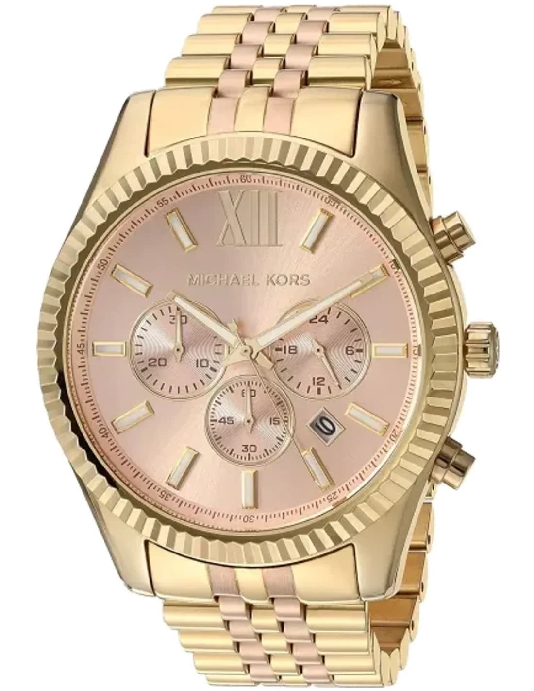 Montre Michael Kors MK6473 Lexington Chronographe en Acier Doré Rose
