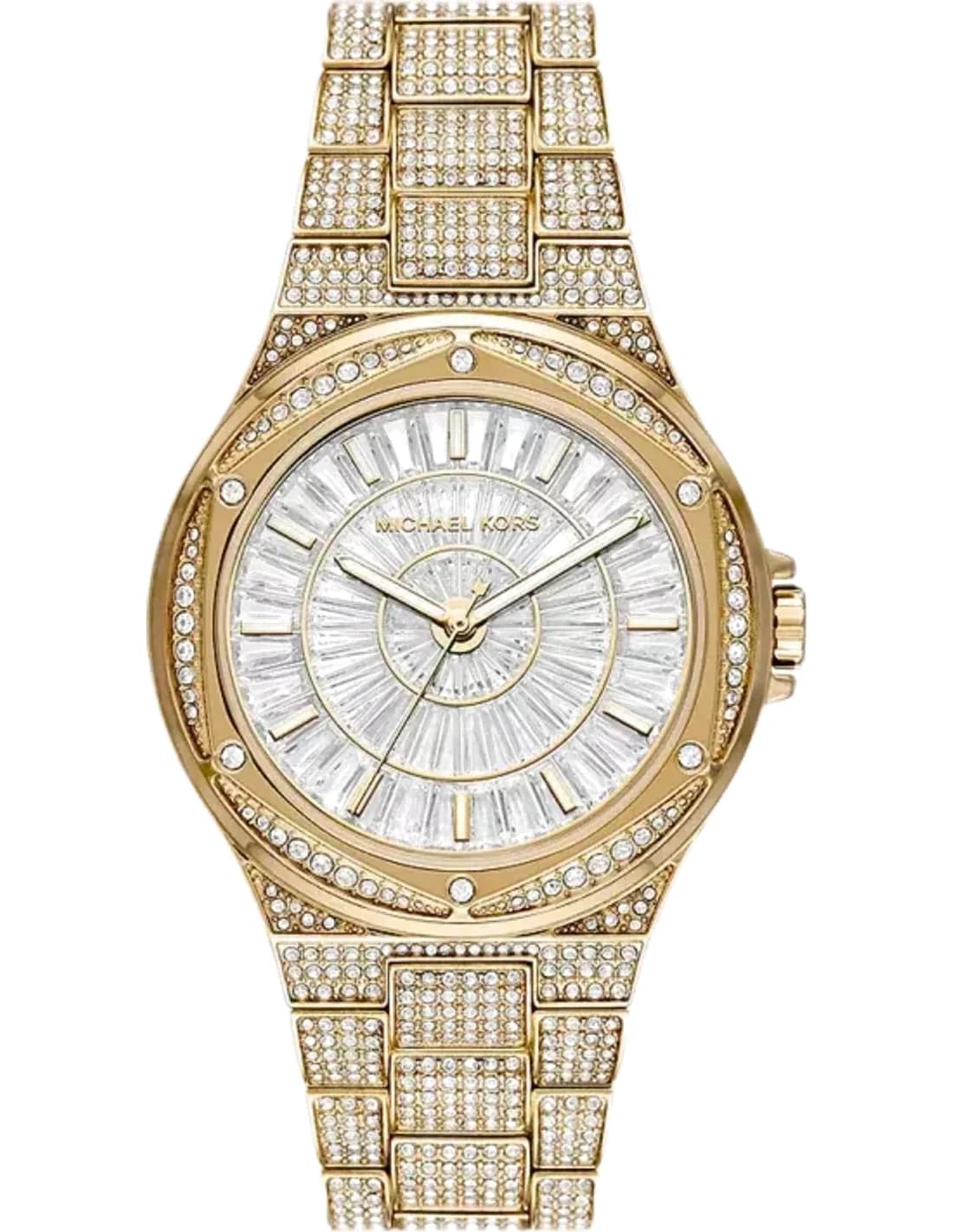 Montre Michael Kors Lennox MK6991 cadran incrusté de cristaux battons bracelet pavé