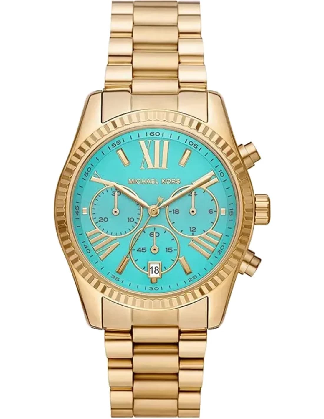 Montre Michael Kors MK7216 Lexington en Acier avec Cadran Turquoise