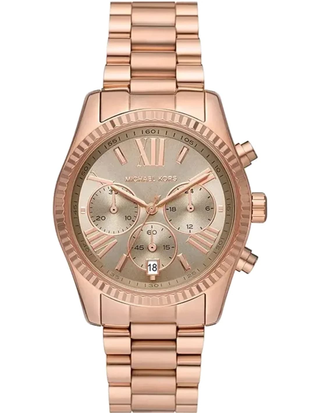 Montre Michael Kors Lexington MK7217 bracelet en acier or rose