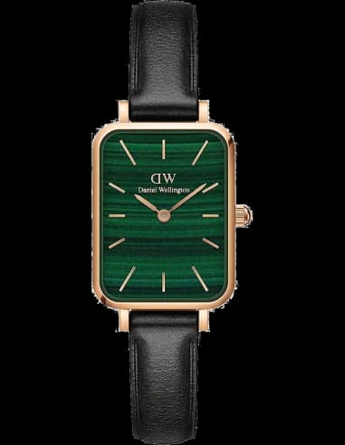 Montre Daniel Wellington DW00100439 Cadran Vert et Bracelet Cuir Noir