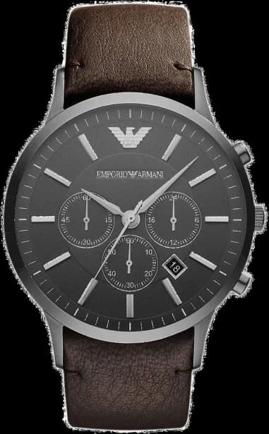 Montre Emporio Armani AR2462 Sportivo Bracelet Cuir Marron