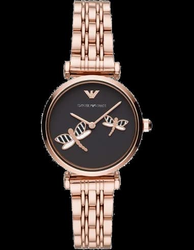Montre Femme Emporio Armani AR11206 Gianni T-Bar en Acier Rose Gold