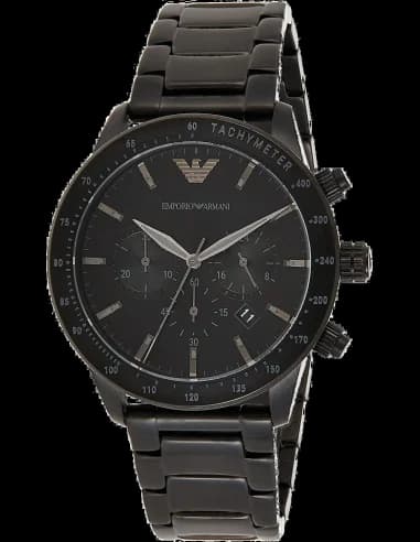 Montre Homme Emporio Armani Mario AR11242 en acier noir