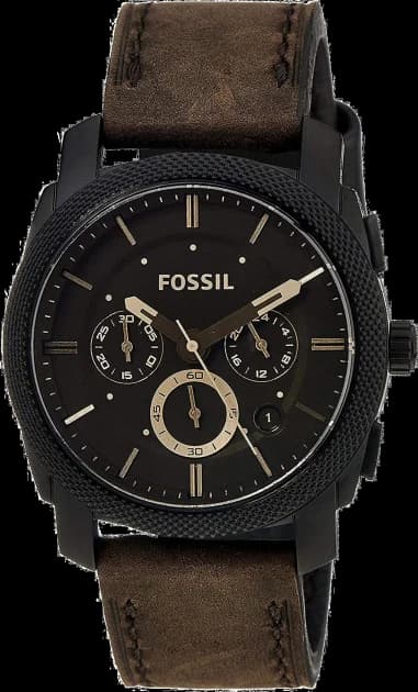 Montre Homme Fossil Machine FS4656 Bracelet Cuir Marron