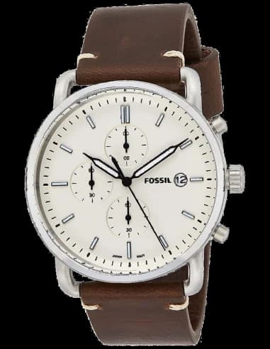 Montre Homme Fossil The Commuter FS5402 Bracelet cuir marron
