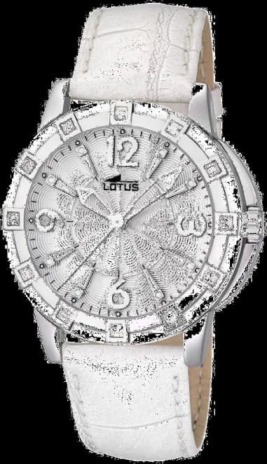 Montre Femme Lotus L15745/1 Bracelet en cuir coloris blanc