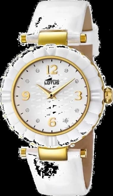 Montre Femme Lotus Trendy L15912/5 Bracelet blanc en cuir