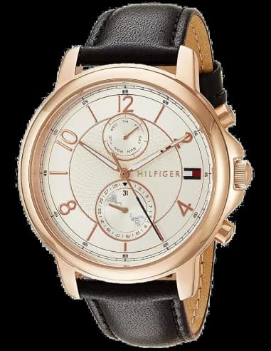 Montre Tommy Hilfiger 1781817 Bracelet Cuir Noir Classique